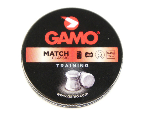 Пули Gamo Match 4,5 мм, 0,49 грамм, 250 штук